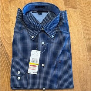 Tommy Hilfiger Men's Blue Checkered Shirt